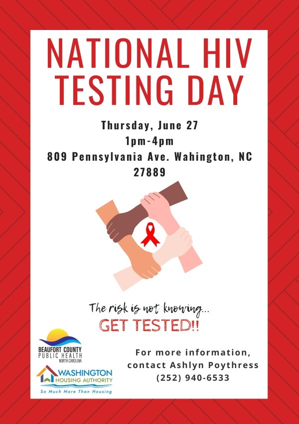 National HIV Testing Day Flyer. All information from this flyer is listed above.